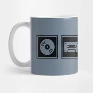 Music Player Formats Black Mug